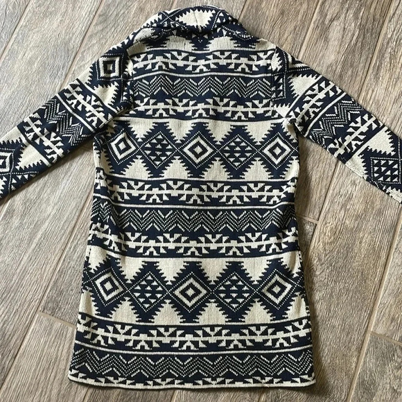 Chaps Southwest long cardigan sweater Toggle Shawl collar Women’s XS Aztec NWT - Picture 8 of 12